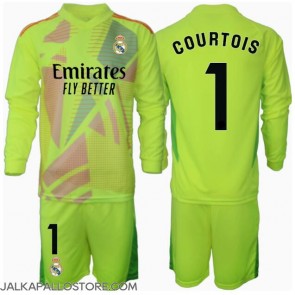 Real Madrid Thibaut Courtois #1 Maalivahti Kolmaspaita Lapsille 2024-25 Pitkähihainen (+ shortsit)